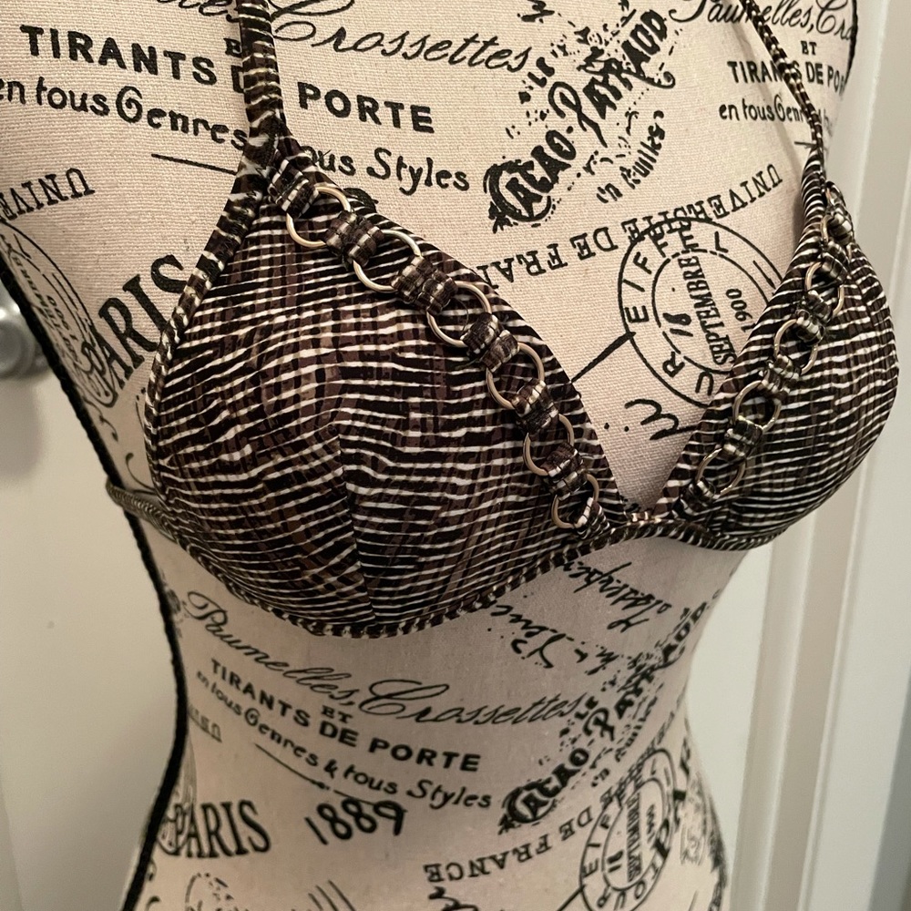 COPY - Dynamite bathing suit top-SZ XS- with chain accent